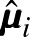 $\displaystyle \hat{{\pmb\mu}}_{i}^{}$