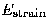 $E_{\rm strain}$