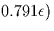 $0.791\epsilon)$