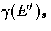 $\gamma(E')_s$
