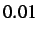 $0.01$